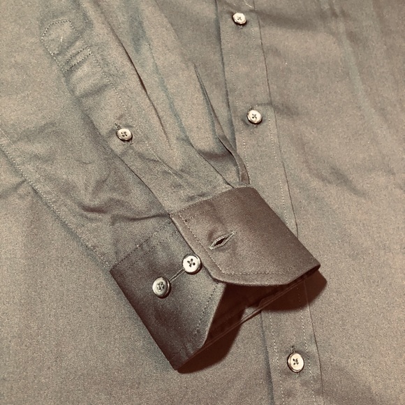 NWT GINO FORMAL SHIRTS IN DEEP BLACK Various sizes - Picture 5 of 7